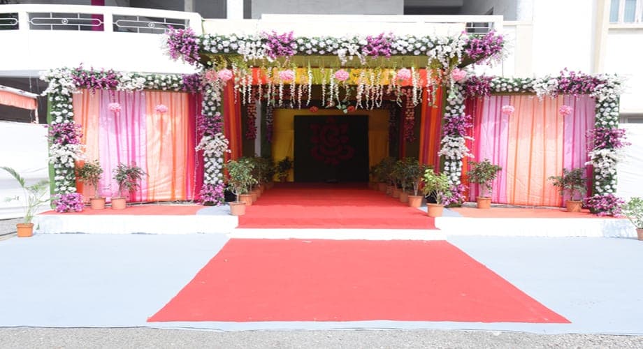 Engagement Ceremony - Leva Patel Samaj Vadi — event setup by Anjan Enterprise