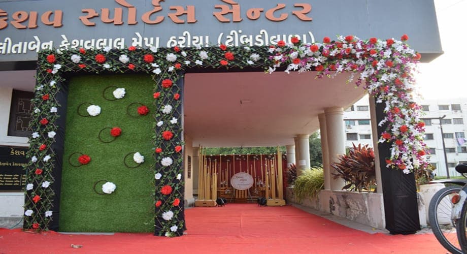 Reception - Keshav Sports Club — event setup by Anjan Enterprise