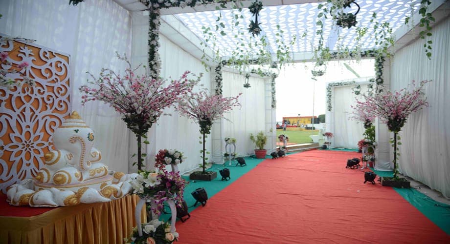 Reception Ceremony - Tulsi Party Plot — event setup by Anjan Enterprise