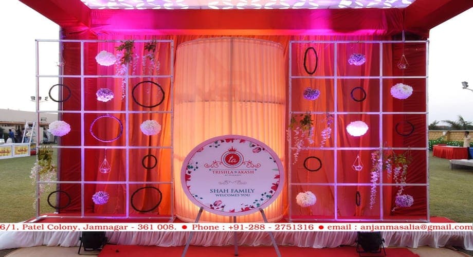 Wedding - Ashapura Party Plot — event setup by Anjan Enterprise