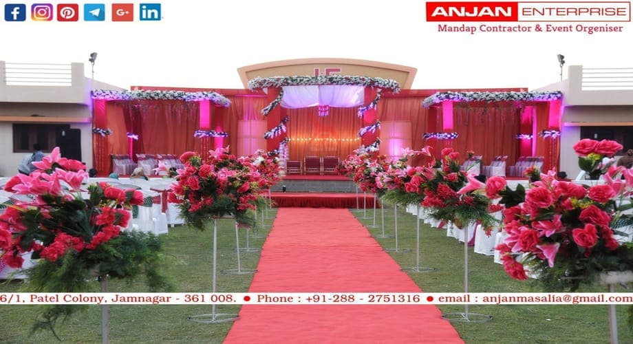 Wedding - Ashapura Party Plot — event setup by Anjan Enterprise