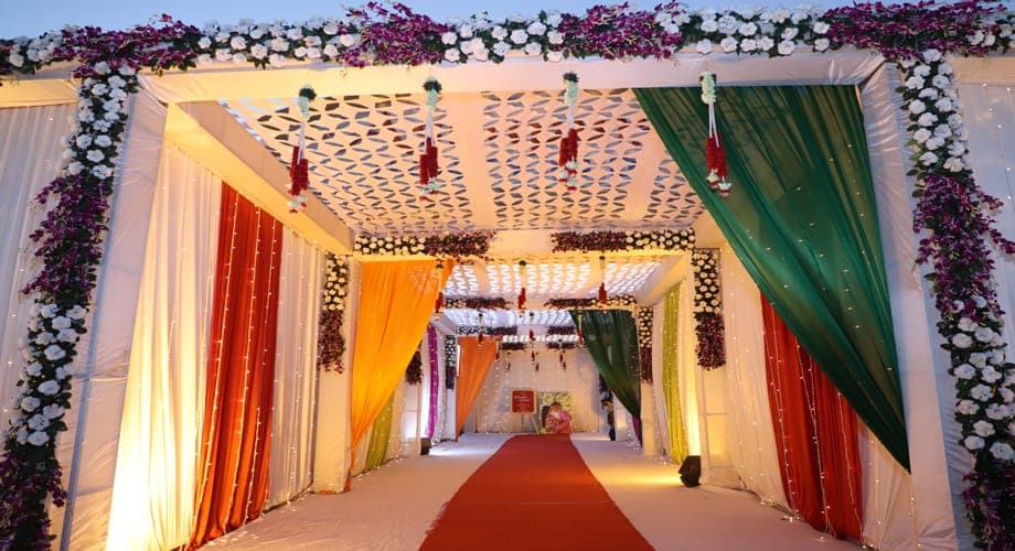 Sangeet Ceremony - Ashapura Party Plot — event setup by Anjan Enterprise