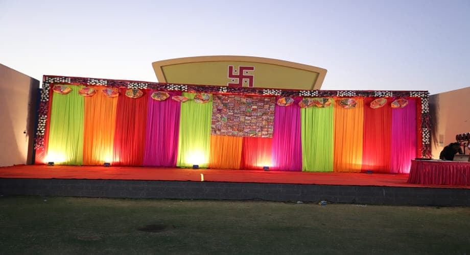 Sangeet Ceremony - Ashapura Party Plot — event setup by Anjan Enterprise