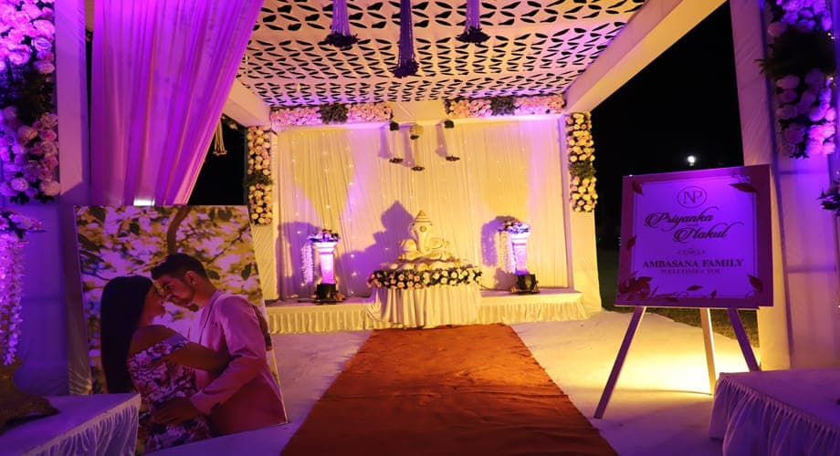Wedding - Ashapura Party Plot — event setup by Anjan Enterprise