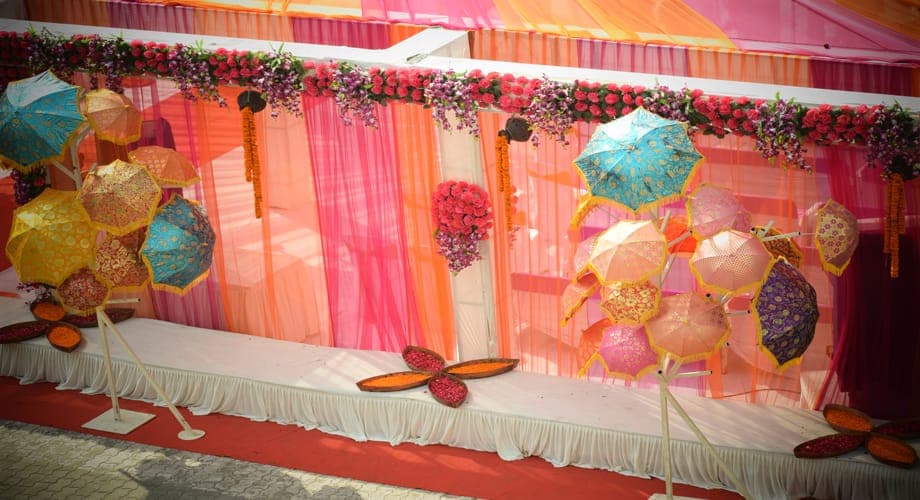 Sangeet Sandhiya - Kuvarbai Dharamshala — event setup by Anjan Enterprise