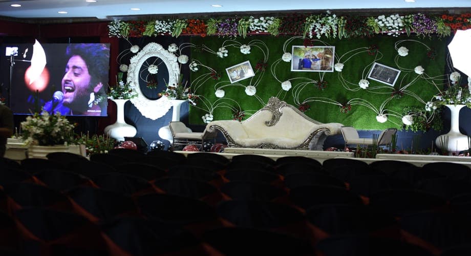 Reception - Aram Hotel — event setup by Anjan Enterprise
