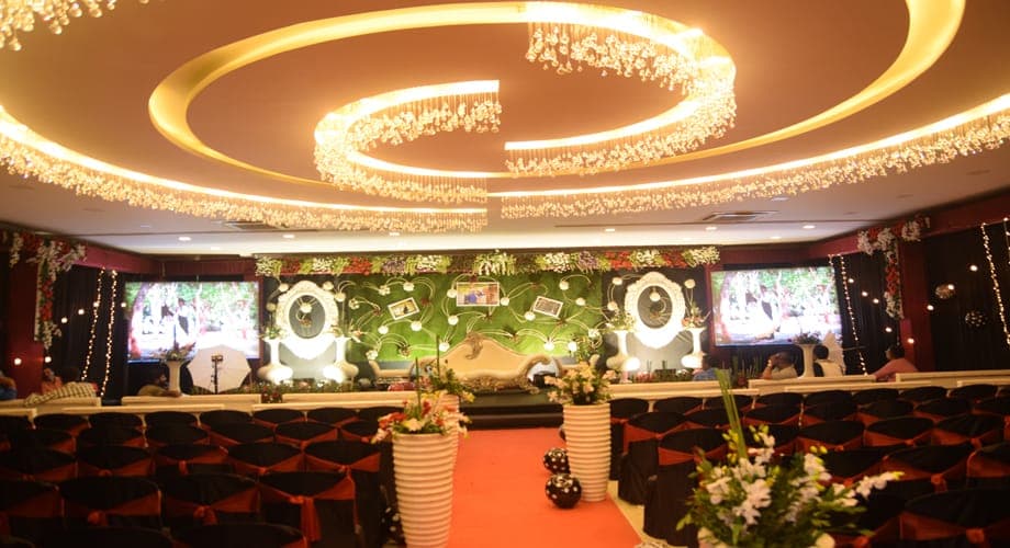 Reception - Aram Hotel — event setup by Anjan Enterprise