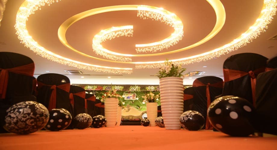 Reception - Aram Hotel — event setup by Anjan Enterprise