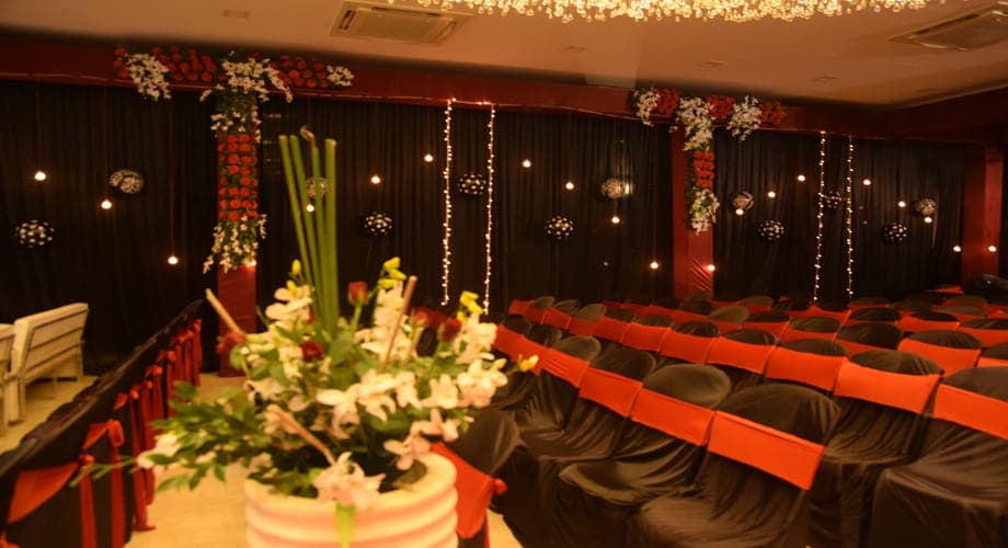 Reception - Aram Hotel — event setup by Anjan Enterprise