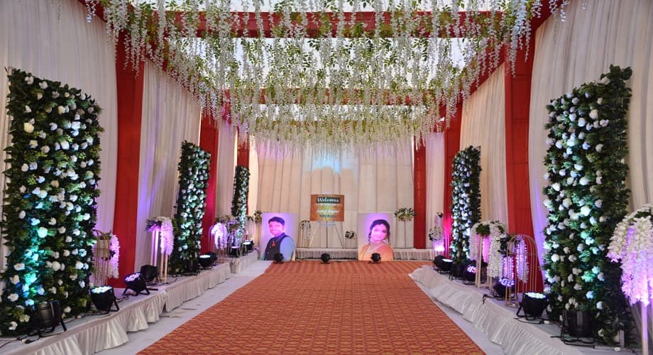 Reception - Oswal Center — event setup by Anjan Enterprise