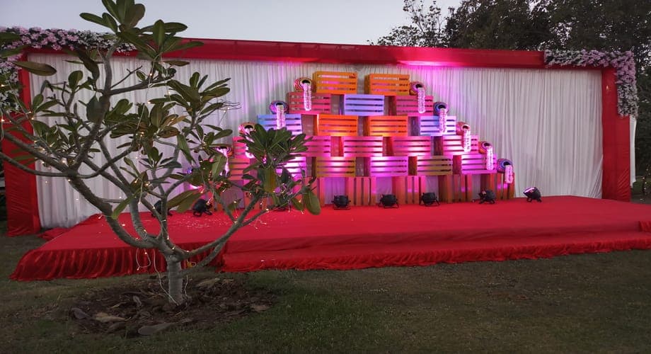 Reception - Reliance Township — event setup by Anjan Enterprise